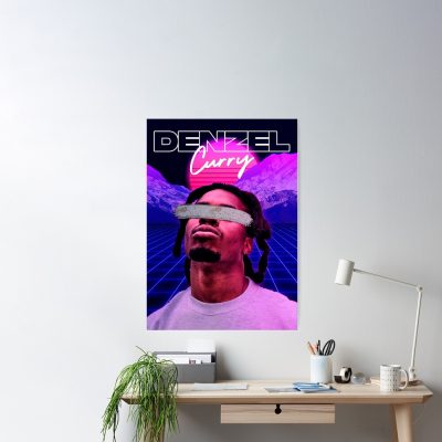 Denzel Curry Vaporwave Poster Official Denzel Curry Merch