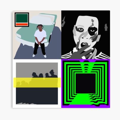 Denzel Curry Minimal Album Covers Poster Official Denzel Curry Merch