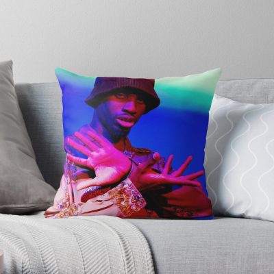 Denzel Curry Poster Throw Pillow Official Denzel Curry Merch