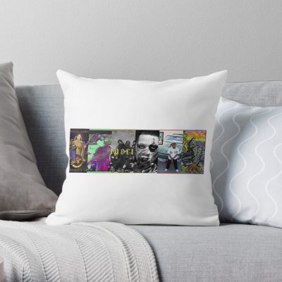 Denzel Curry Discography Throw Pillow Official Denzel Curry Merch