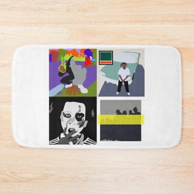 Denzel Curry Minimal Album Covers Bath Mat Official Denzel Curry Merch