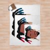 Denzel Curry Minimal Face Throw Blanket Official Denzel Curry Merch