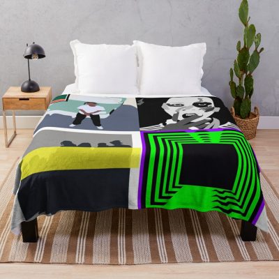 Denzel Curry Minimal Album Covers Throw Blanket Official Denzel Curry Merch
