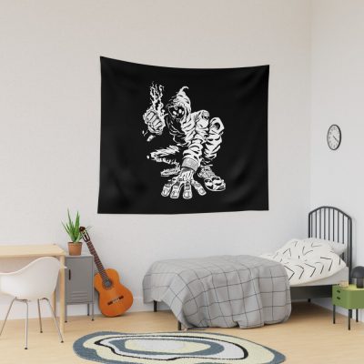 Denzel Curry Unlocked Comic Black And White Tapestry Official Denzel Curry Merch